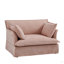 Fauteuil d'appoint surdimensionné de 47,2 po avec accoudoirs en chenille de charge double pour salon et appartement
