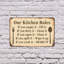 Our Kitchen Rules (paquet de 2) en plastique de 8 po x 12 po
