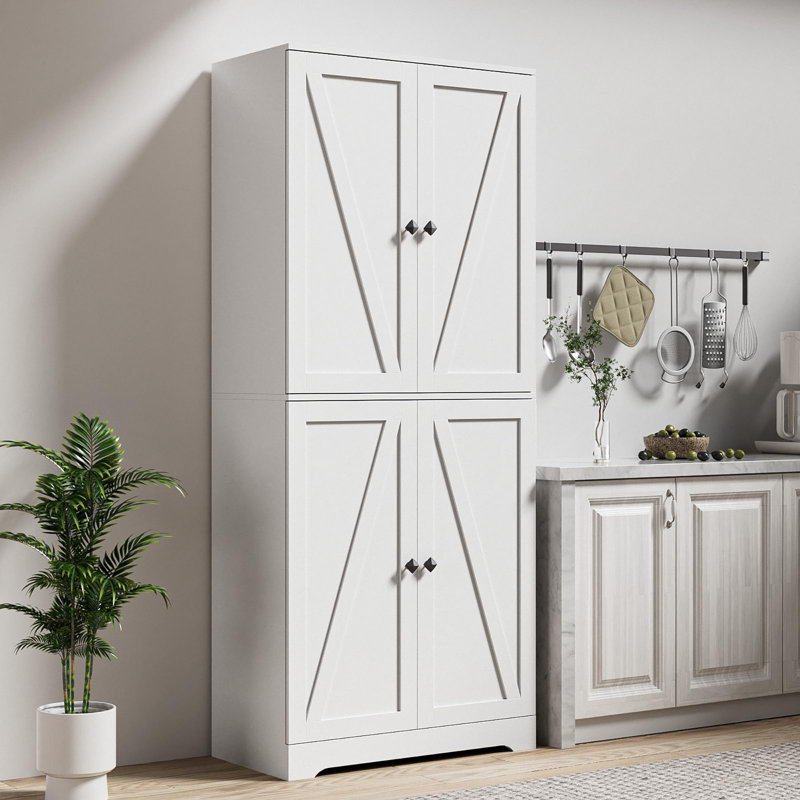 Armoire garde-manger de 72 po de hauteur, Blanc
