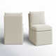 Alayaa Upholstered Side Chair with Casters