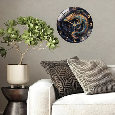 Horloge murale 12 po Cosmic Dragon