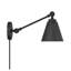 Meridian 1-Light Wall Sconce in Matte Black (Set of 2)-717013518