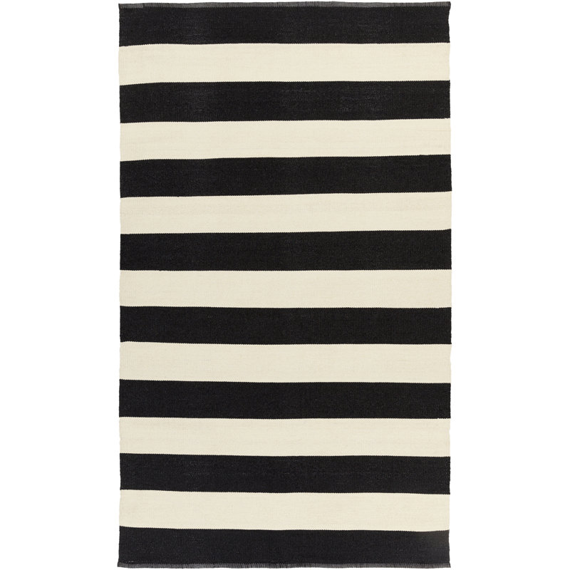 Pasuruan Striped Indoor / Outdoor Rug, Rectangle 5' x 8'