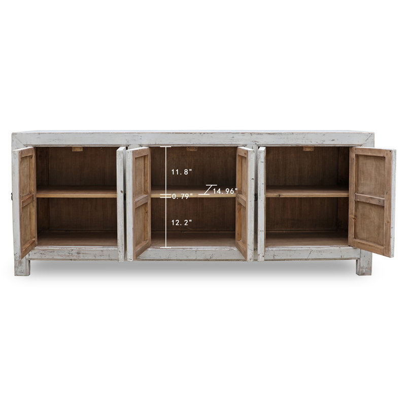 Tropea 86.6'' W Solid Wood Sideboard
