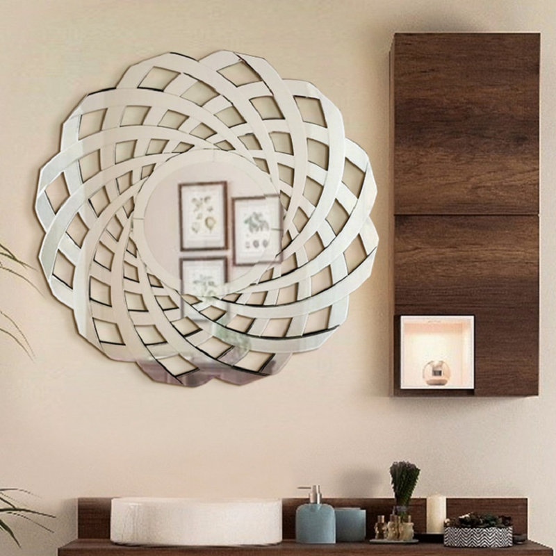 Miroir mural décoratif rond vortex