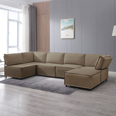 Canapé modulaire en lin