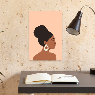Contemporary Art Elegant Abstract Contemporary Portrait Wall Art 1 Piece Wrapped Canvas Wall Art