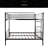 Twin Over Twin Bunk Bed, Metal Frame With Ladder-428873460