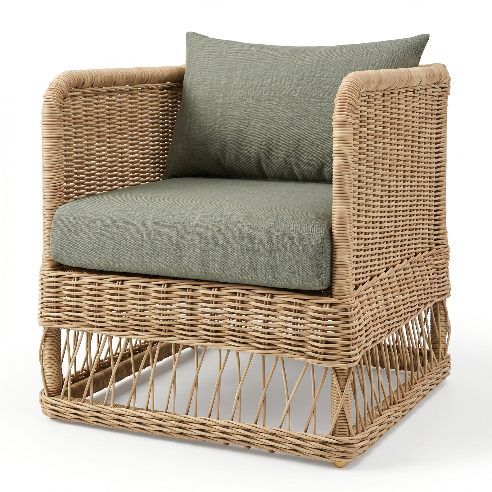 Margot Sunbrella® Patio Lounge Chair, Canvas Oasis, Brown