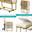 Lit pliant portatif 31 po avec matelas en mousse de 5 po et roulettes verrouillables-1033081762