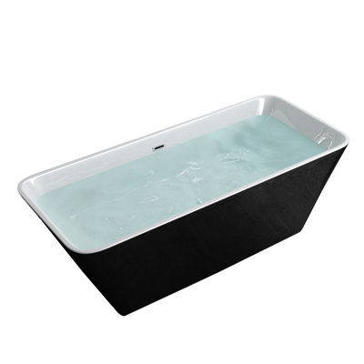 59'' x 29.53'' Freestanding Soaking Acrylic Bathtub
