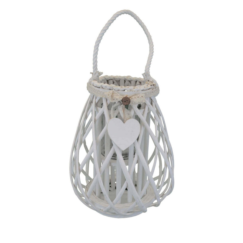 Glass Wall Lantern, White