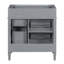 Meuble-lavabo de salle de bain 30 po sans lavabo supérieur, armoire de rangement moderne avec 2 tiroirs et un tiroir basculant-135660453