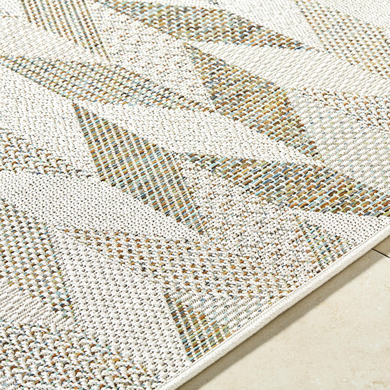 Tapis intérieur / extérieur tissé à la machine, Rectangle 7 pi 6 po x 10 pi