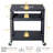 30" Outdoor Pizza Oven Table with Storage Cabinet, Stainless Steel Grill Cart with Wheels, Outdoor Kitchen Prep Table for BBQ & Patio Cooking-129435862