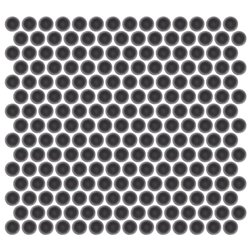 Savvy 11 in. x 12 in. Glossy Porcelain Floor and Wall Tile (14.61 sq. ft./Case), Pewter