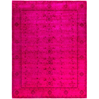 Overdyed One-of-a-Kind 8' 0" X 10' 5" Hand Knotted Area Rug