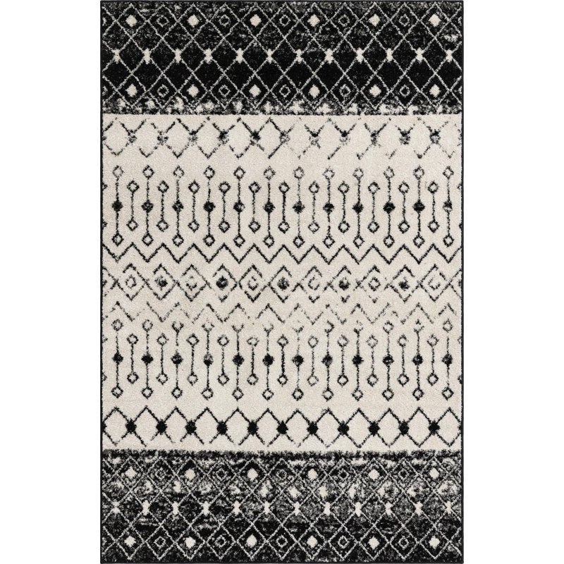 Abstract Indoor Rug, Rectangle 5'3" x 8'
