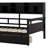 Bookcase Wood Daybed with Bedside Shelf and Two Drawers-94392543-94392546