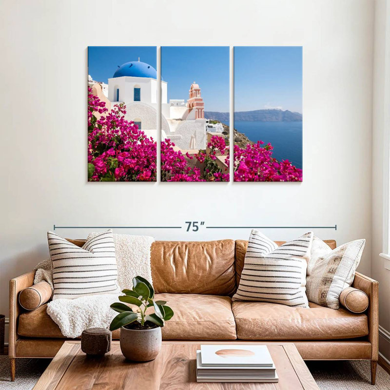 Kavia Santorini Cycladic Architecture, 36" H x 57" W