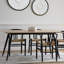 Alec Walnut Metal Base Dining Table-68447705