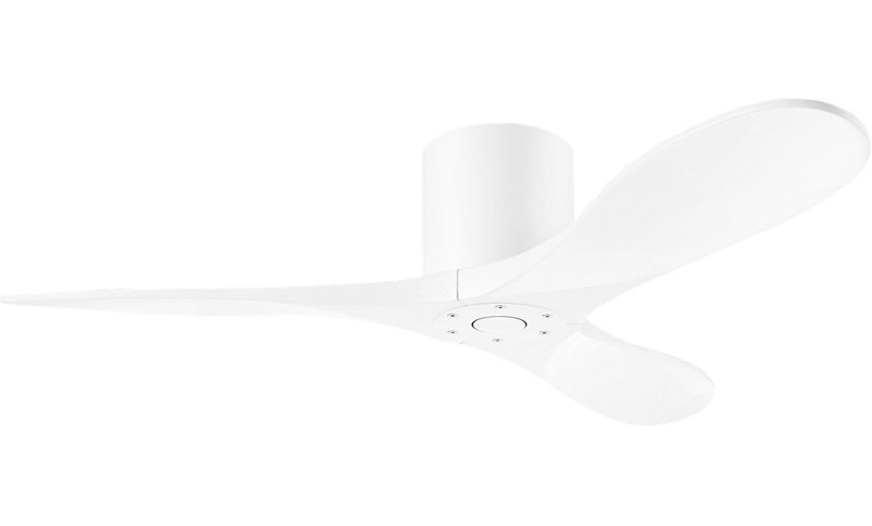 Maverick Smart Hugger Ceiling Fan, 44" Wide, Matte White, Matte White