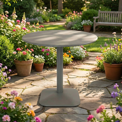 Round Metal Dining Table