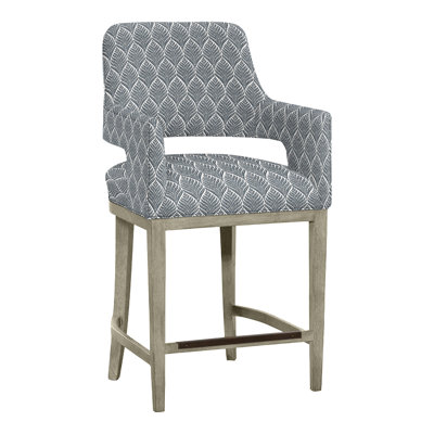 Josie Upholstered Stool with Solid Wood Frame