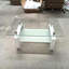 Table basse de salon en verre trempé transparent à 2 niveaux-2127526080