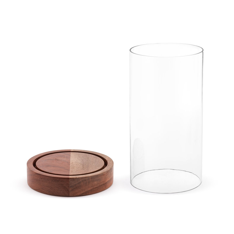 Glass Large Hurricane, 12" H x 7" W x 7" D
