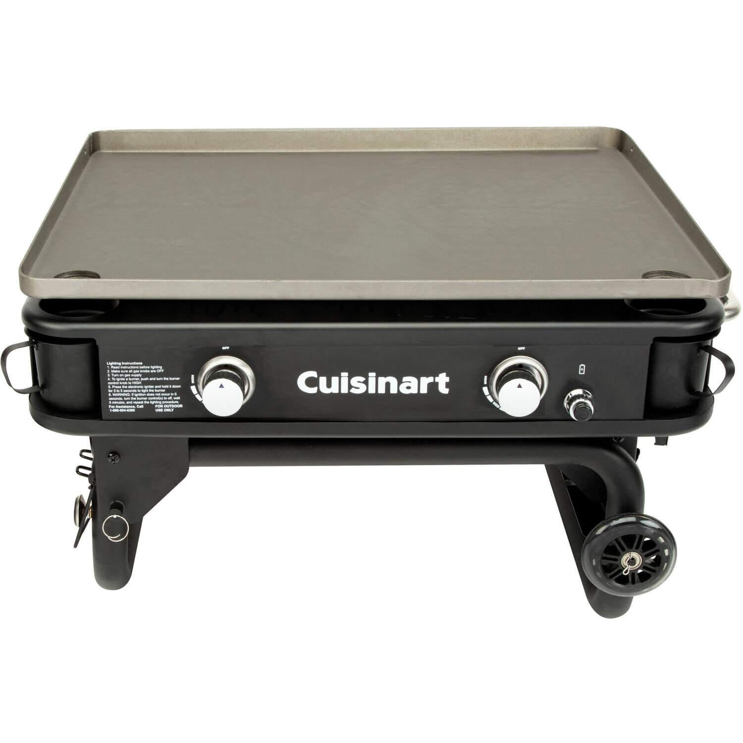 Cuisinart 2-Burner Flat Top Propane Gas Grill