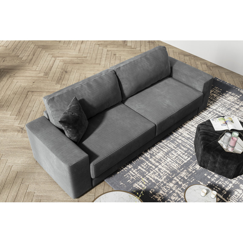 Donatella 4 Seater Corduroy Sofa Bed