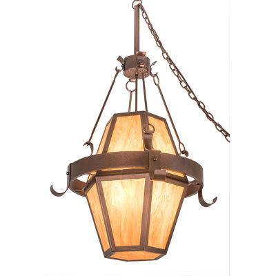 Lustree géométrique 8 lumières lanterne Carlene
