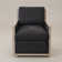 Performance Fabric No Assembly Down Fill Upholstered Swivel Armchair