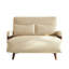 Canapé-lit inclinable en lin et coton beige 43,3 po 3-en-1, siège d'appoint avec pieds en bois massif et dossier réglable 5 vitesses-1191315955-1198266147