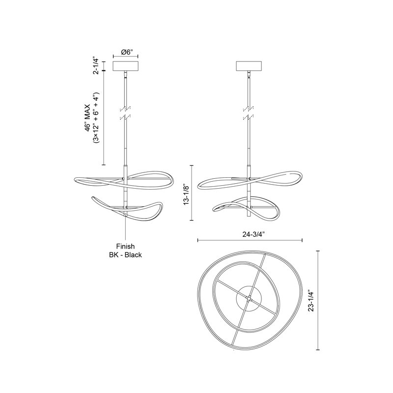 Collide 1 - Light LED Pendant