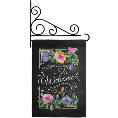 Double Sided 18.5'' H x 13'' W Polyester Flag Set