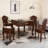American Retro Dark Brown Solid Wood Automatic Mahjong Table with Solid Wood Top