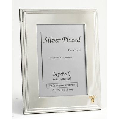 Arvin Silver Metal Beveled Picture Frame