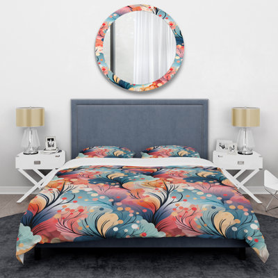 Literie à motif botanique Adventure Blue