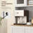 66.5"H Pantry Cabinet With Microwave Stand