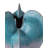 Free-Form Blue Vase