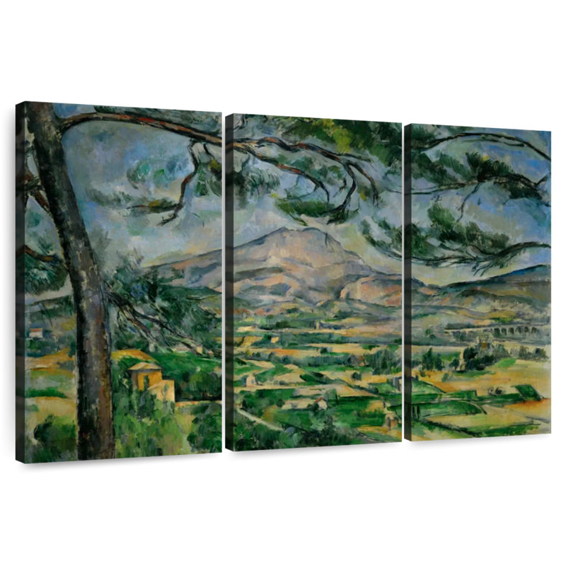 Alvord Montagne Sainte-Victoire avec grand pin, H 36 po x l 57 po