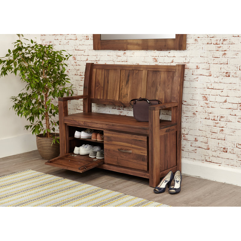 Sandrine Solid Wood Storage Bench