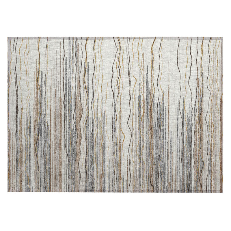  Machine Washable Indoor/Outdoor Chantille ACN996 Paprika Area Rug, Rectangle 1'8" x 2'6"