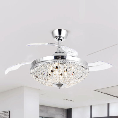 Ventilateur de plafond à 3 pales de 42 po avec télécommande et ensemble d'éclairage inclus Athen