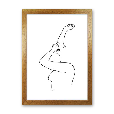 Female Reaching Up - Print
