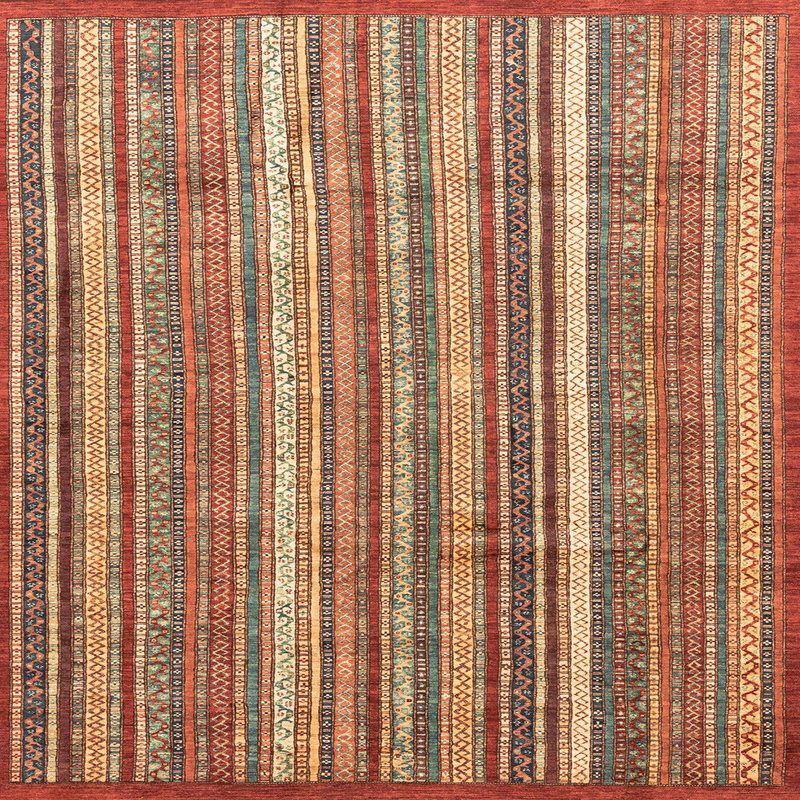 Abstract Indoor Rug, Square 3'