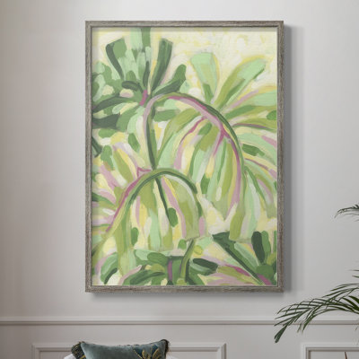 Expressive Palms I Framed Print - Solid Wood