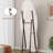 63" X 24" Full Body Mirror, Flannel - Covered Frame, Irregular Wavy Style, Shatterproof Tempered Glass, For Corridor, Dressing Room, And Home Decor Standing Length Wrapped Design, Shatter Proof White-550785890